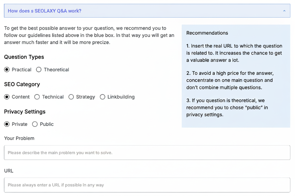1on1 SEO Consultation Chat